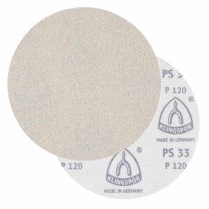 Lija de Velcro Klingspor PS33 5" Caja con 100 Piezas