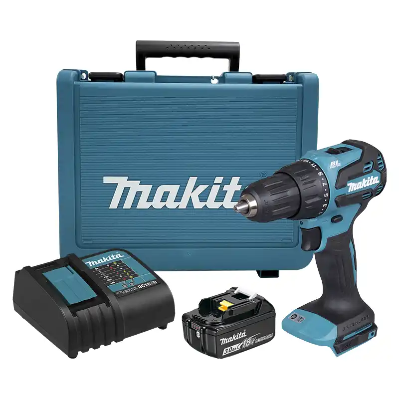 Rotomartillo Inalámbrico Makita DHP490SFX 18V Brushless 65 Nm + Batería 3Ah y Cargador