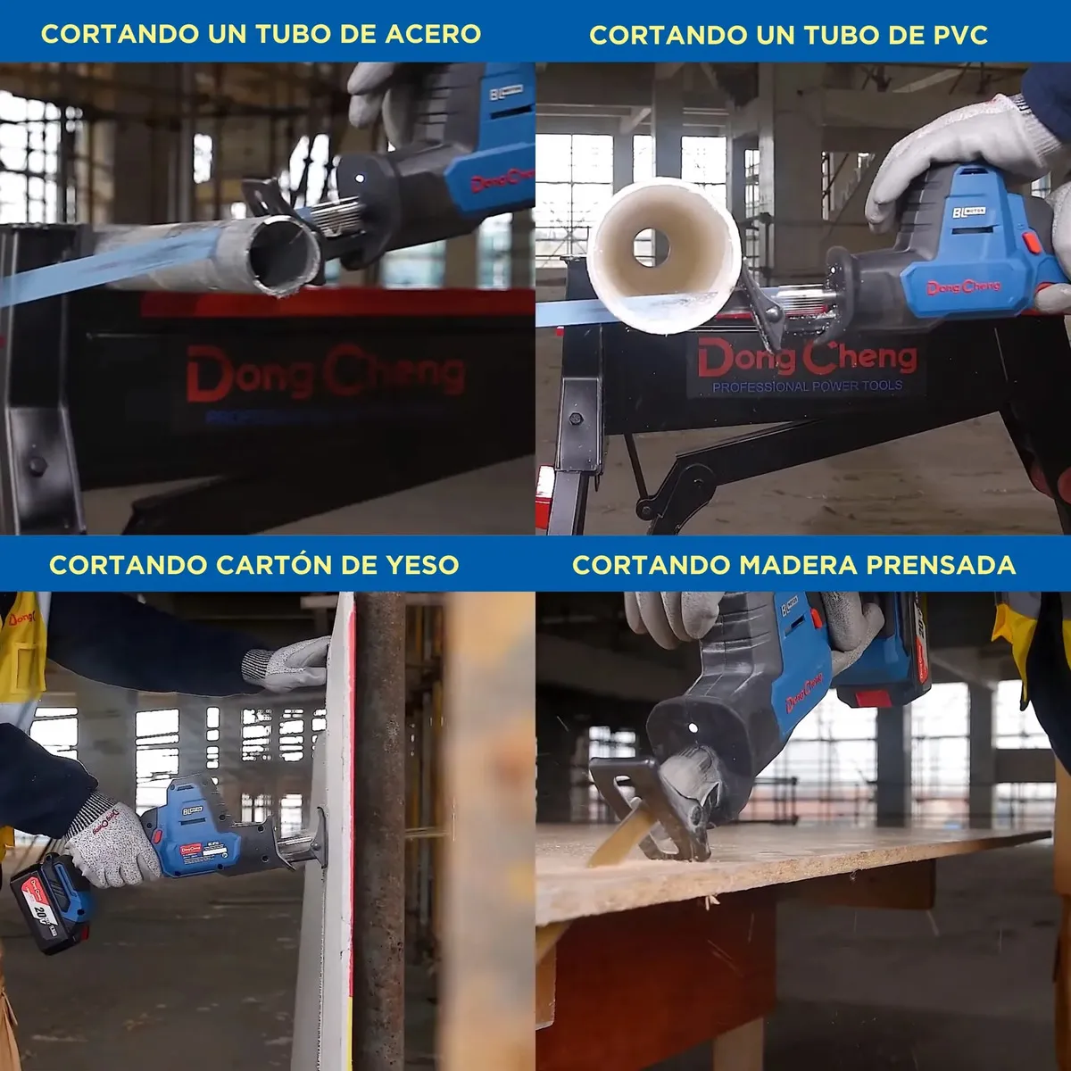 Sierra Sable Inalámbrica DongCheng 20V Brushless DCJF22DM con Batería 4Ah - Imagen 3