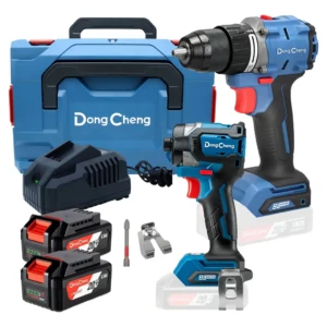Kit DongCheng 20V Brushless DCKIT26EK Taladro Percutor + Atornillador 208Nm